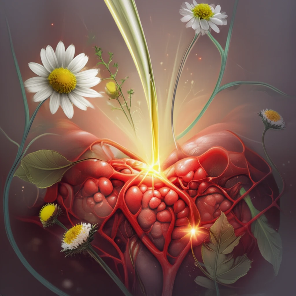 Gentle herbal remedy soothes inflamed gums, symbolizing natural healing for periodontitis.