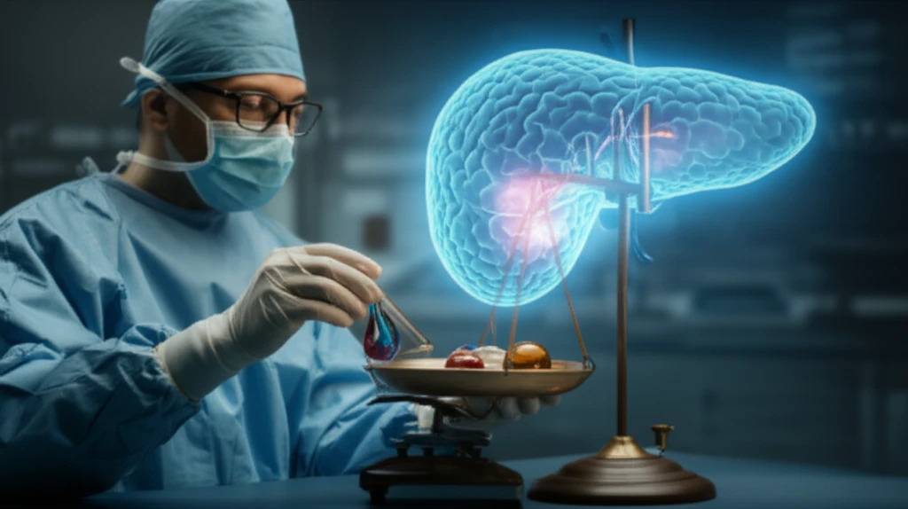 Surreal illustration of fluid balance in pancreatic surgery