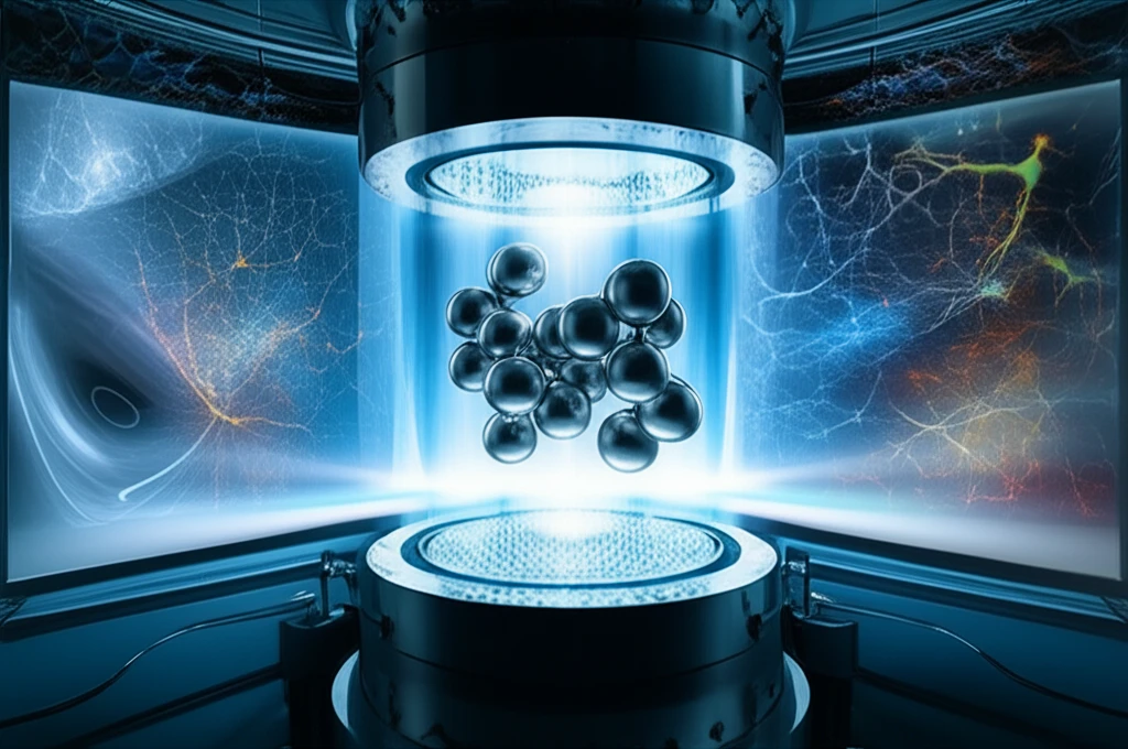 Iron and platinum nanoparticles undergoing annealing.