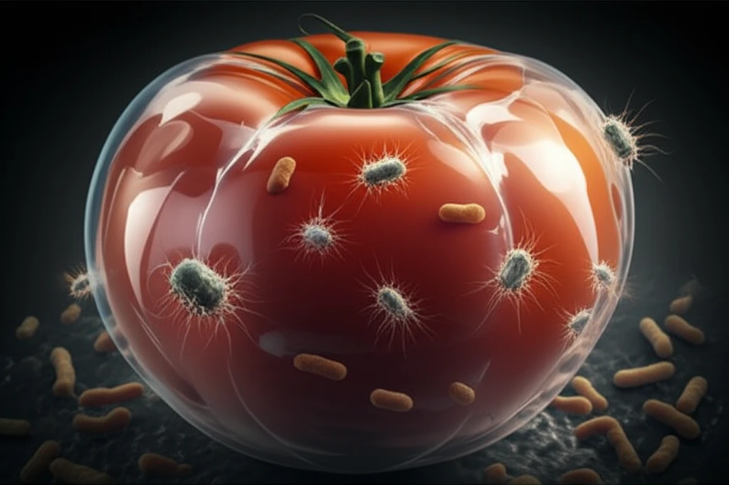 Tomato with Chitosan Coating and Bacteriophage Protection