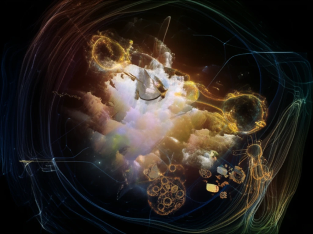 Surreal illustration of microbial co-culture engineering for natural product biosynthesis.