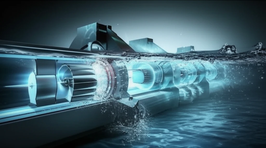 Diverse micro-hydro turbine blades in a flowing stream