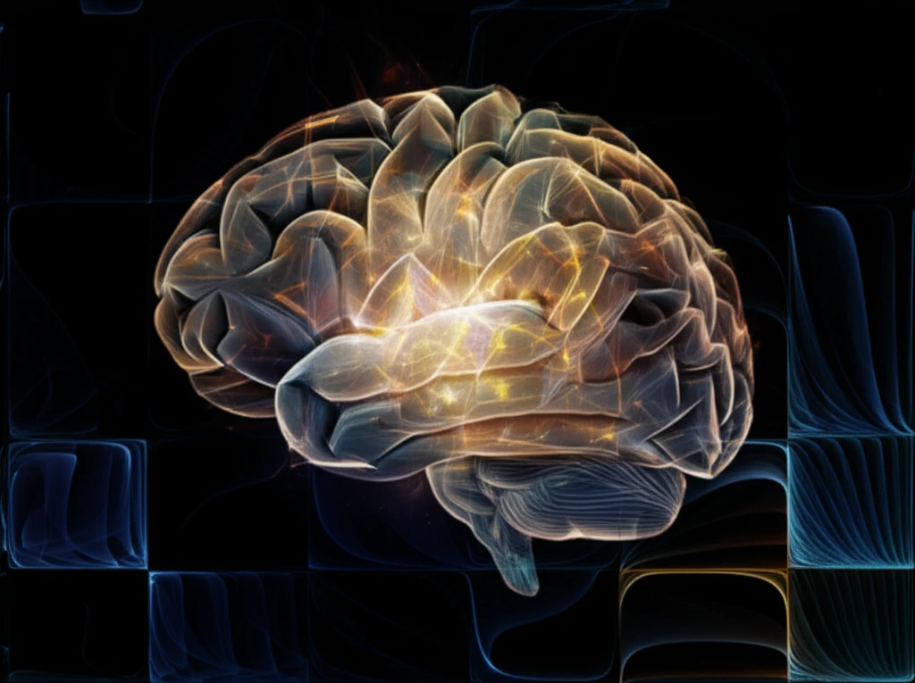 A brain composed of shapes and neural connections, symbolizing shape learning.
