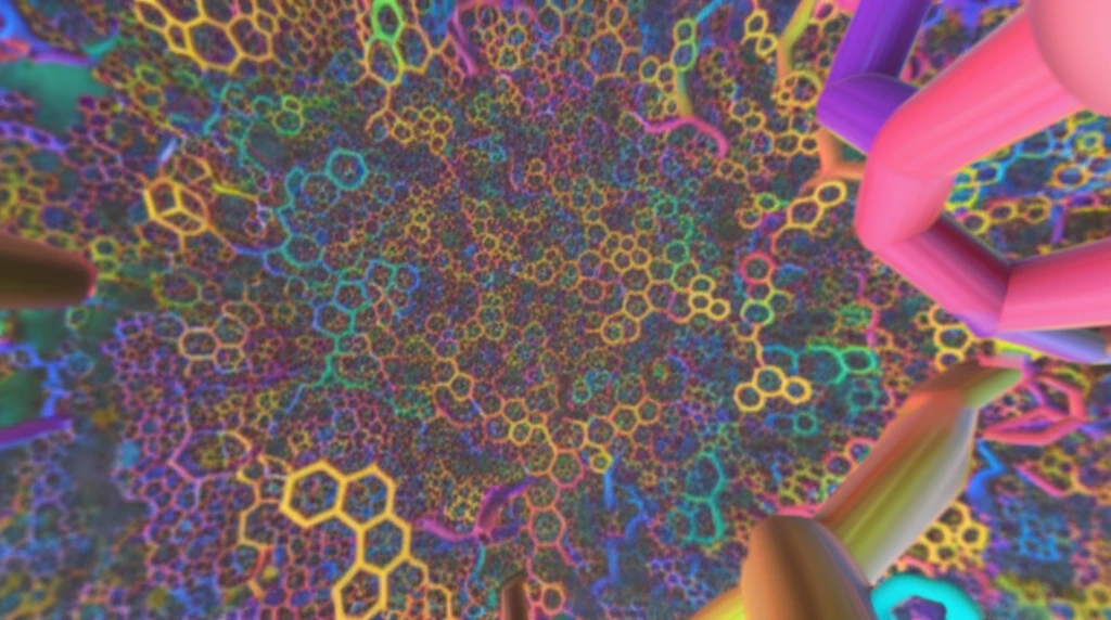 Interconnected heterocyclic rings symbolizing innovation in chemistry.