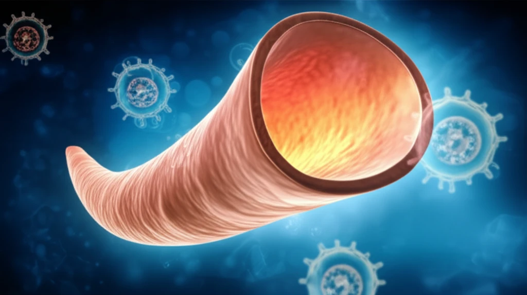 Illustration of a trachea with a thickened wall, symbolizing potential underlying medical conditions.