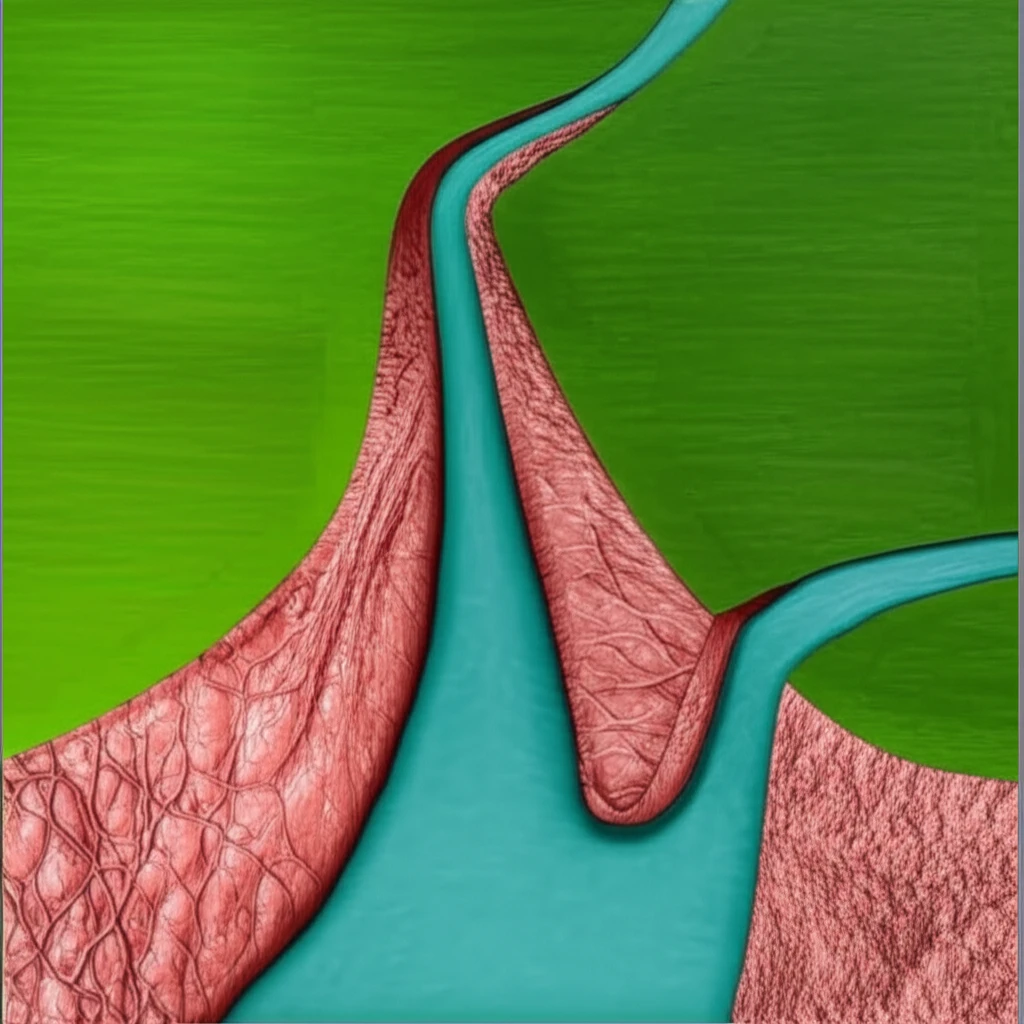 Illustration of a bowel obstruction with a caecostomy bypass