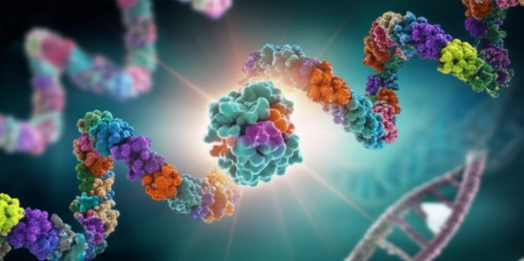Illustration of PTEN protein protecting DNA.