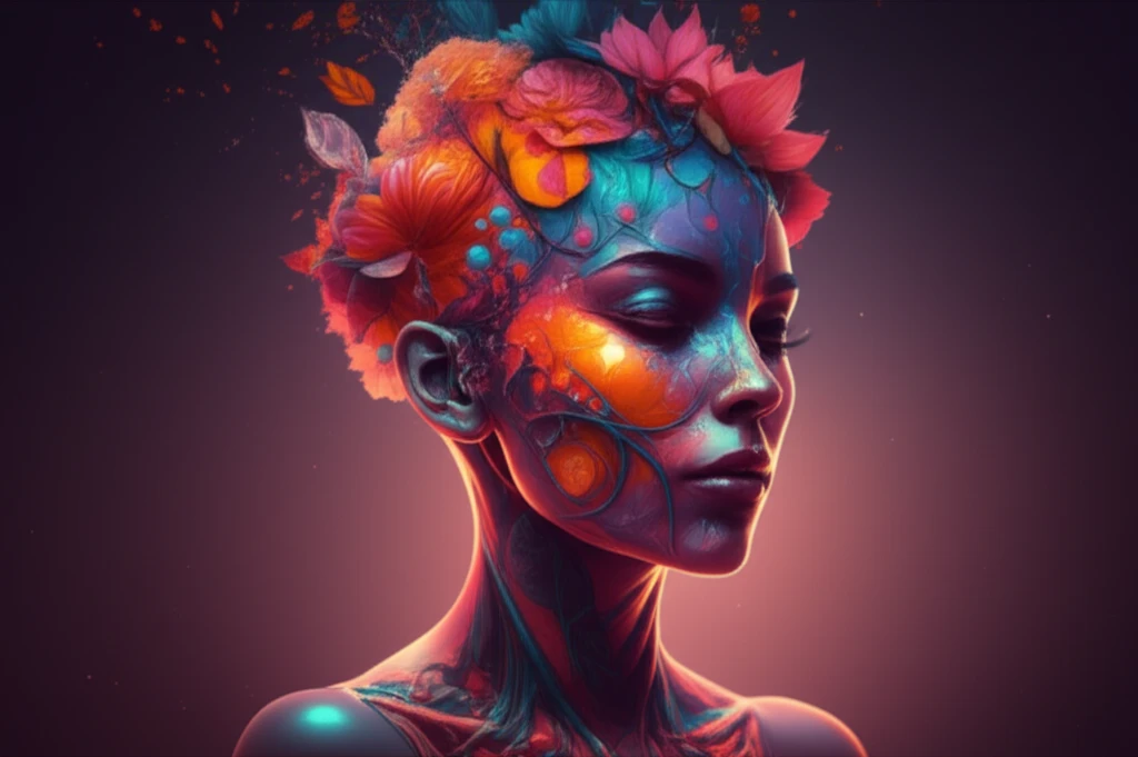 Symbolic image of healing and regeneration after scalp reconstruction surgery.