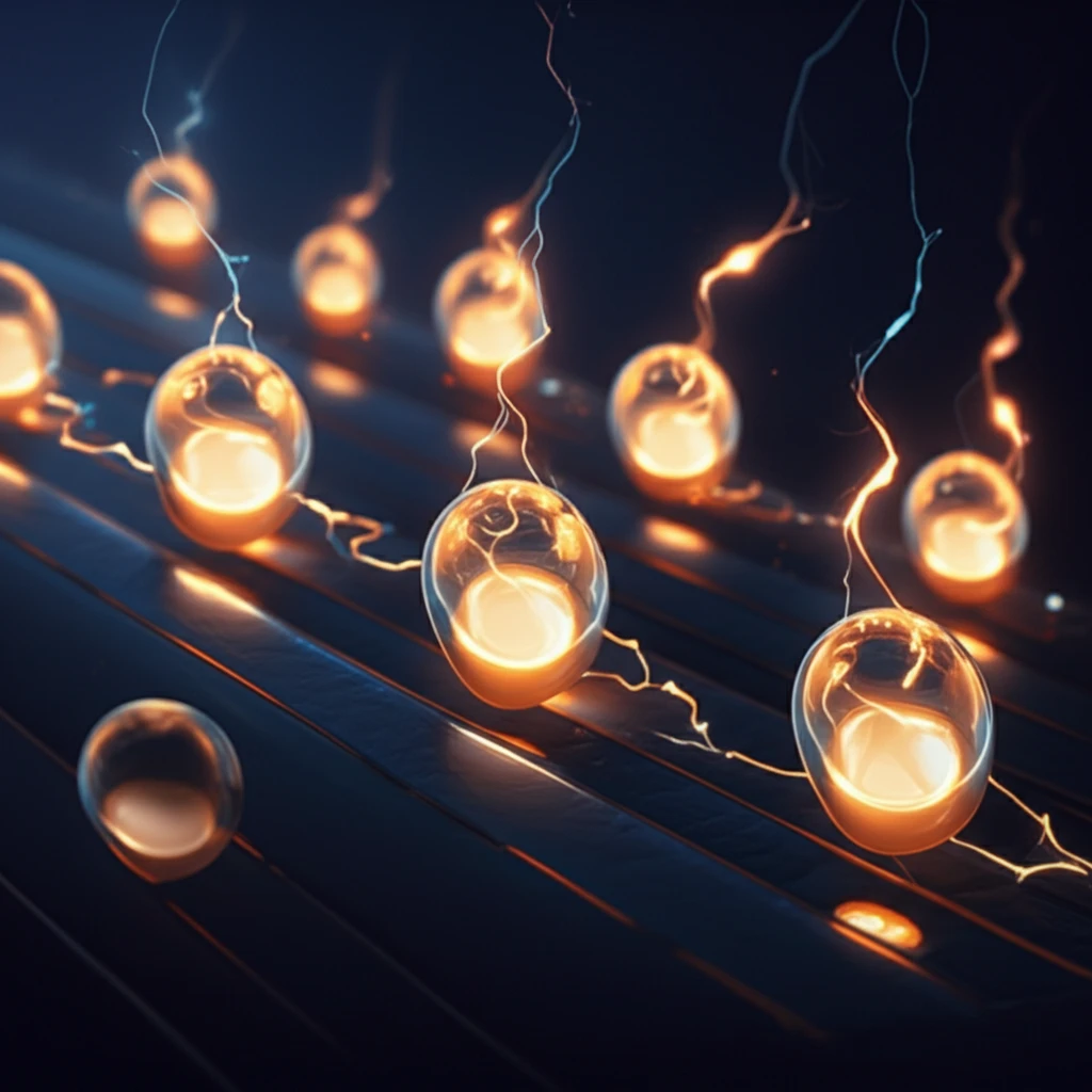 Microscopic water droplets generating electricity in a microfluidic channel