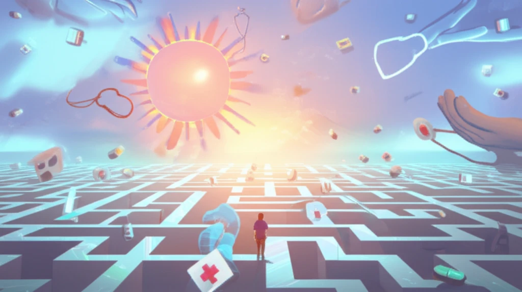 Surreal illustration representing the journey of improving quality of life for cancer patients.