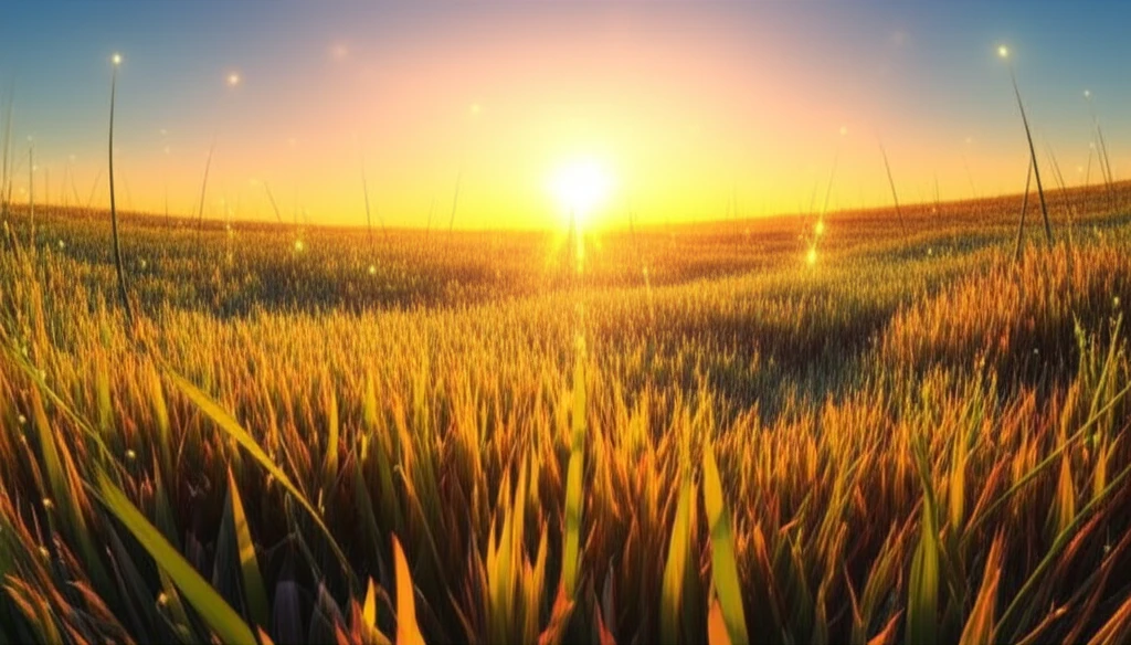 Lush fields of elephant grass symbolizing renewable energy.