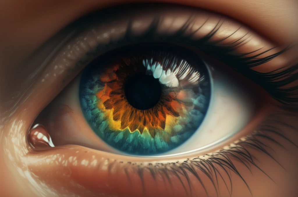 Illustration of a child's eye highlighting the choroid layer and ciliary muscle.