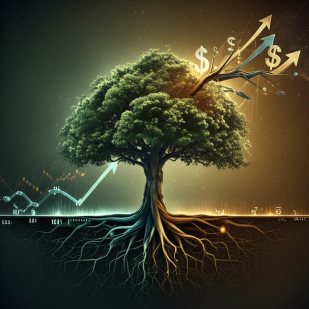 Tree representing capital structure and enterprise lifecycle