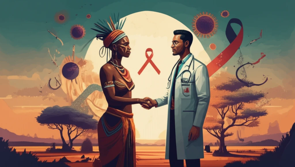 A symbol of collaboration between traditional healing and modern medicine in rural South Africa.
