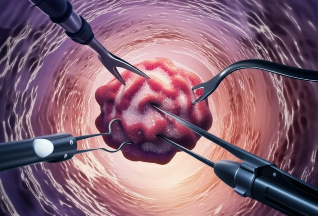 Endoscopic Submucosal Dissection (ESD) illustration