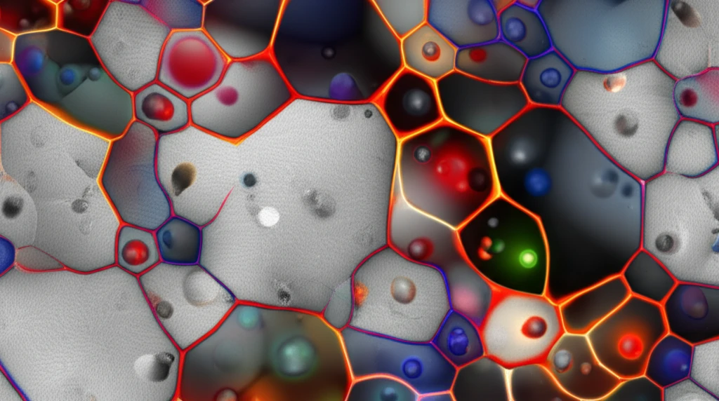 Microscopic alloy structure with vanadium and chromium carbide additives