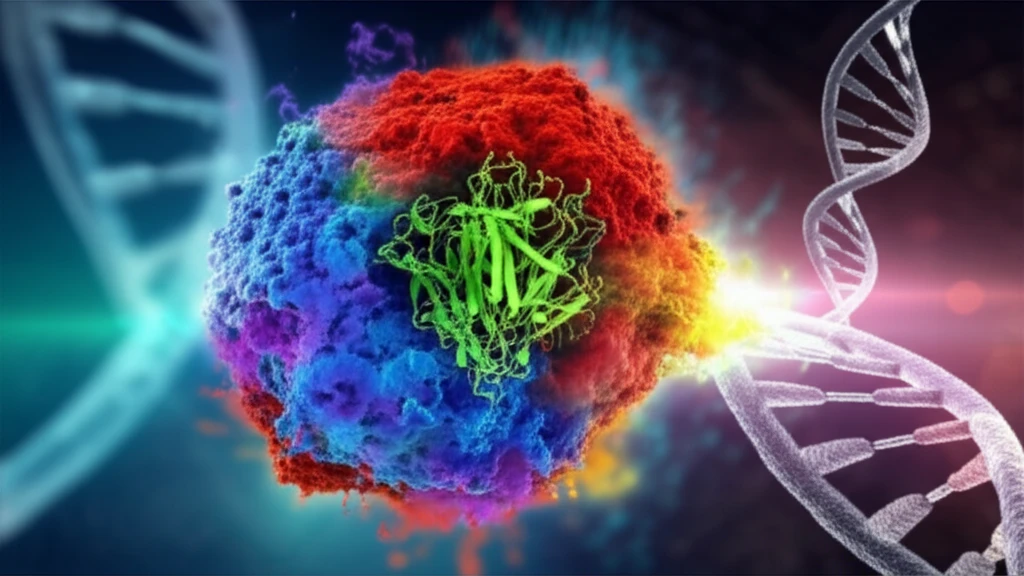 Surreal illustration of UBR5 protein destabilizing ECRG4 tumor suppressor.