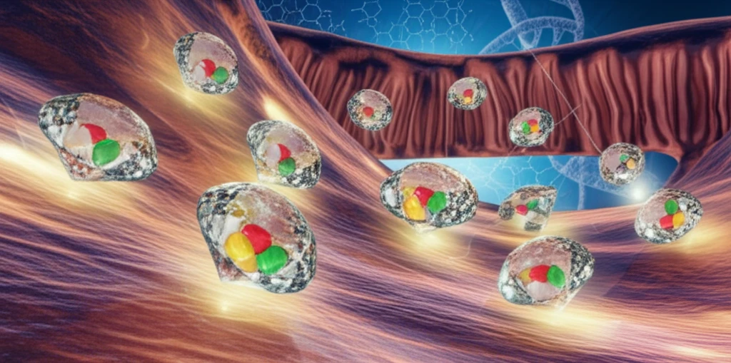 Nanodiamonds carrying vitamins through the intestinal barrier.