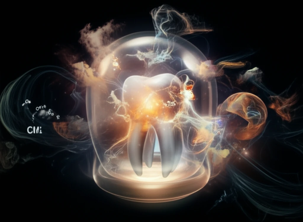 Advanced dental materials protecting a tooth.