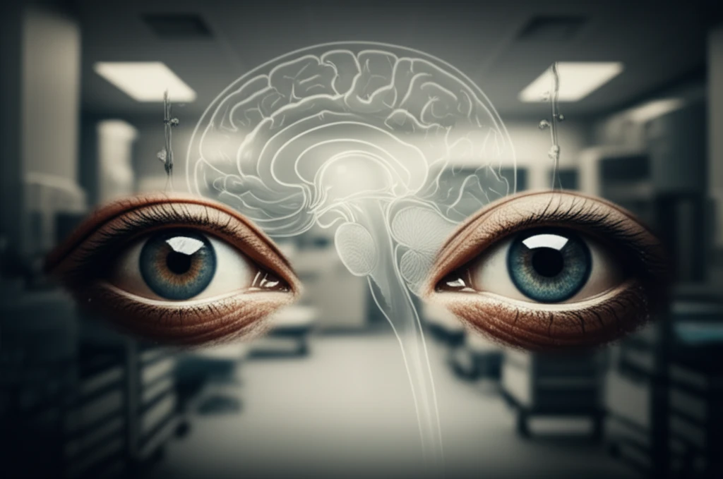 Unequal pupil sizes in a medical context.