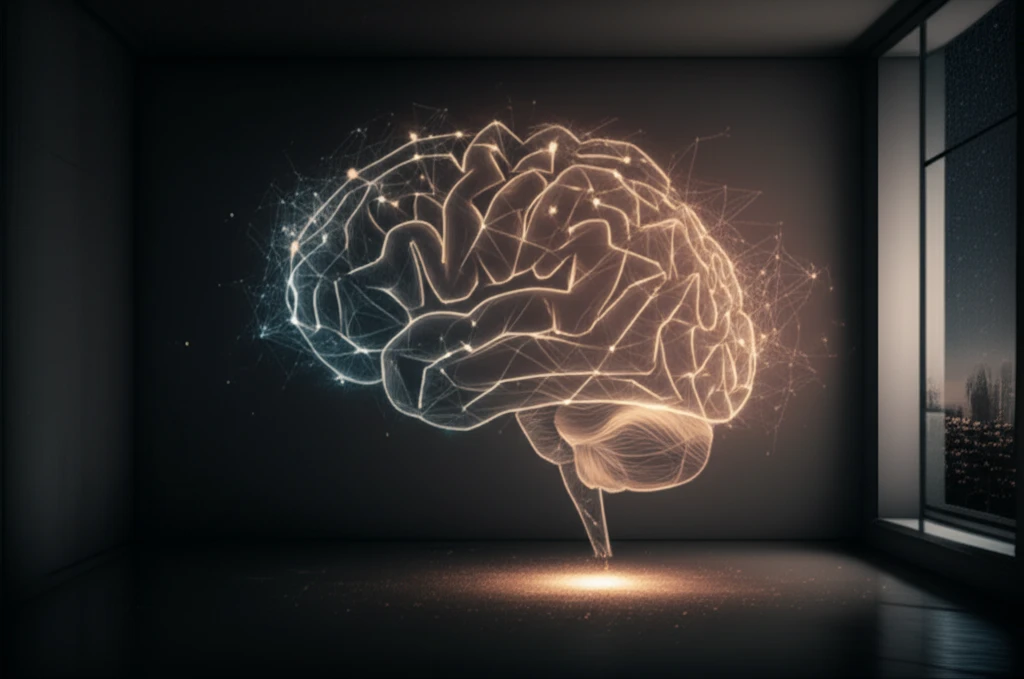 Glowing brain network symbolizing introversion.