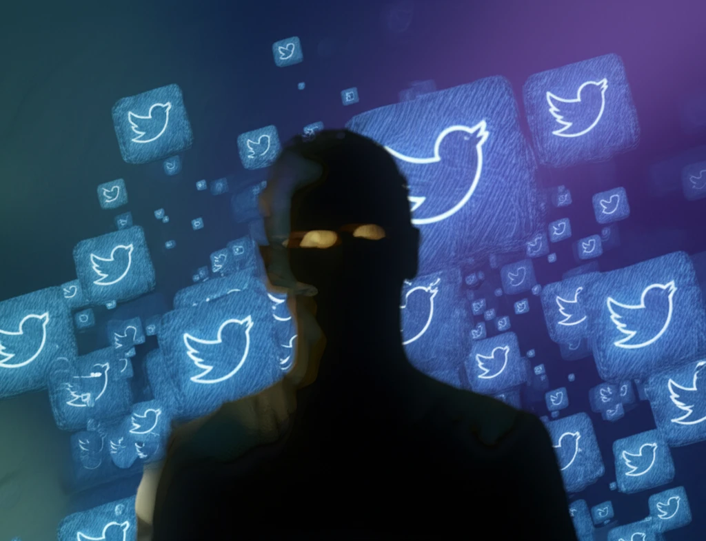 Silhouette surrounded by social media icons, representing connection and isolation.