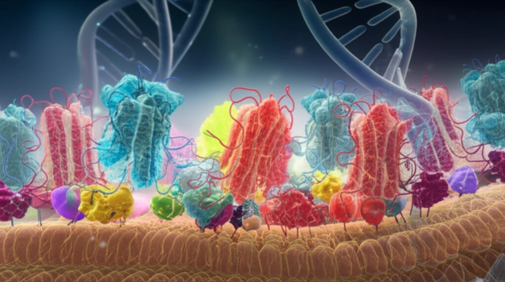 Cell membrane with ABC transporter proteins moving drug molecules