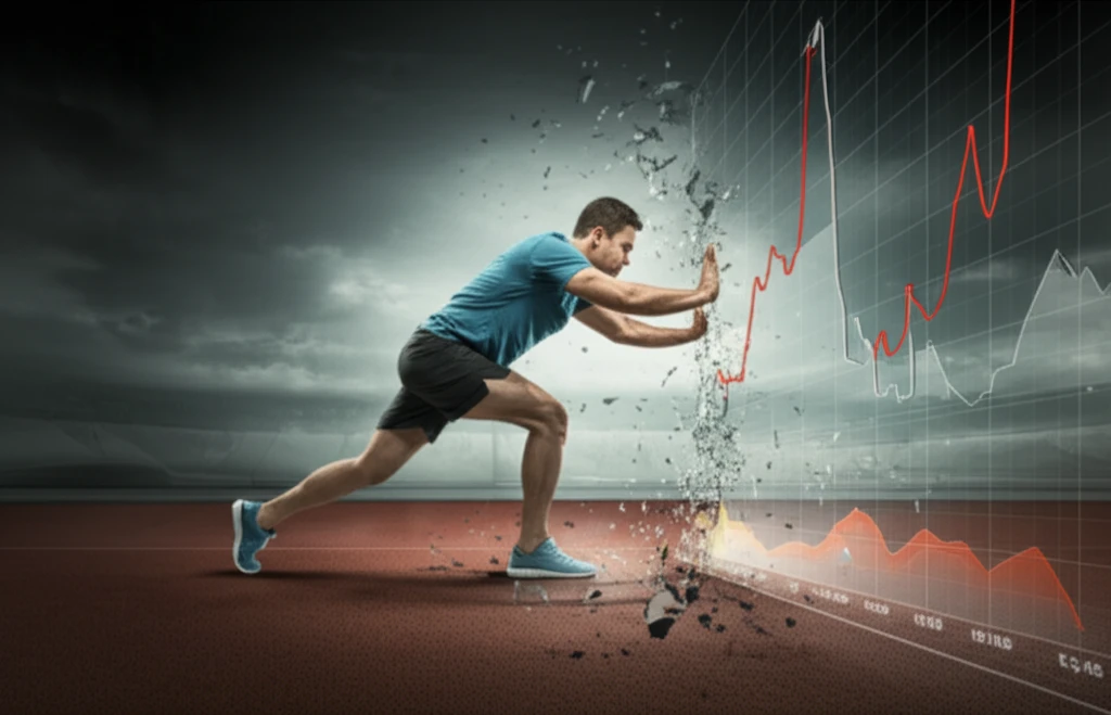 Runner pushing limits with VO2 max graph