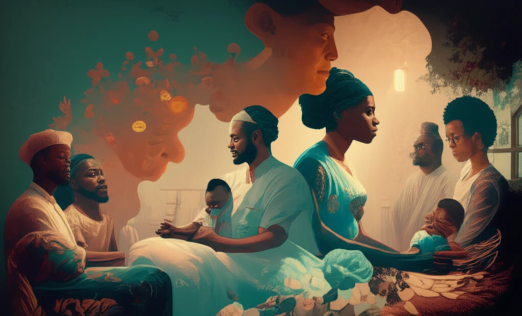 Symbolic image representing expressed emotion within a Nigerian family affected by schizophrenia.