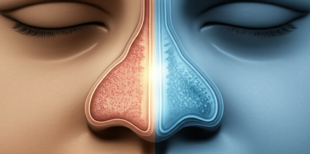 Illustration depicting the importance of cartilage in maintaining a healthy nasal passage after septoplasty.