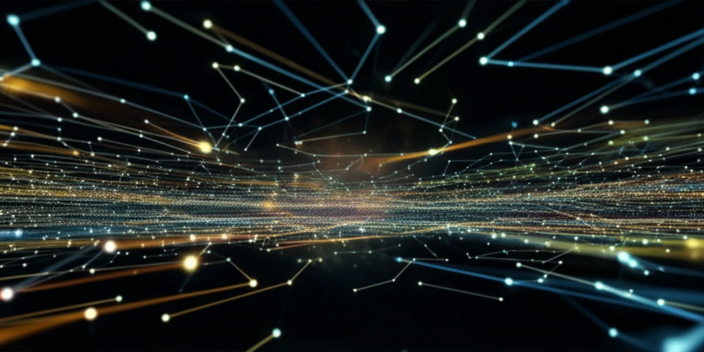 Dynamic mobile ad hoc network with interconnected nodes.
