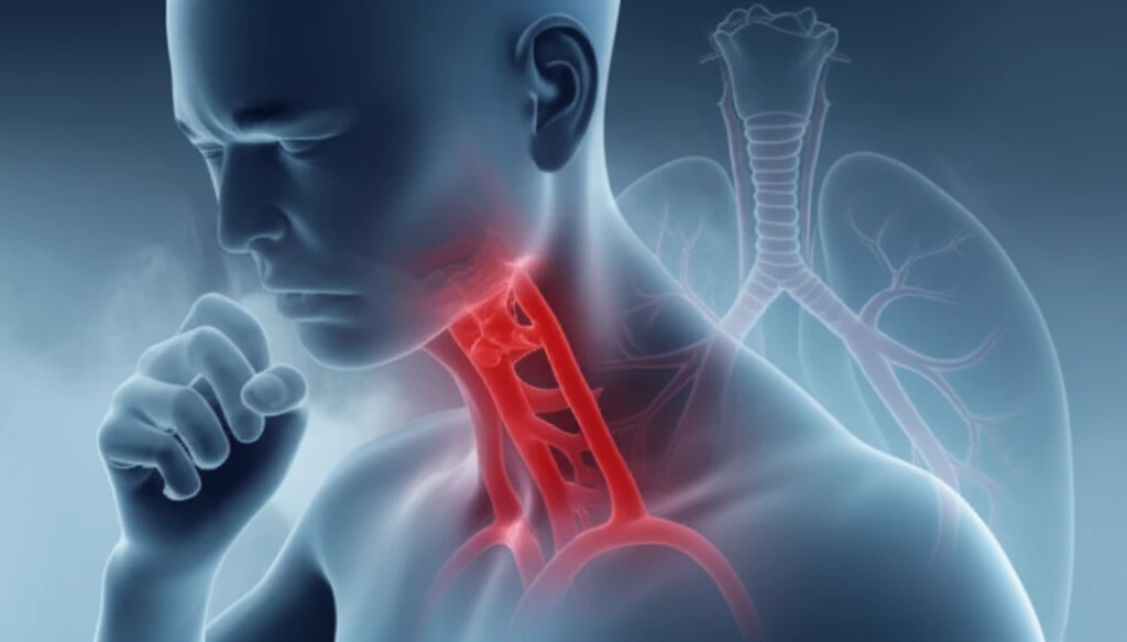 Illustration depicting smoking's impact on lungs and arteries.