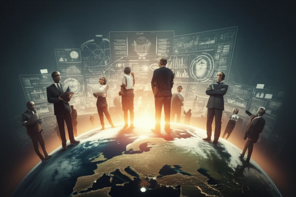 Diverse professors collaborating globally, symbolizing the key to international education.