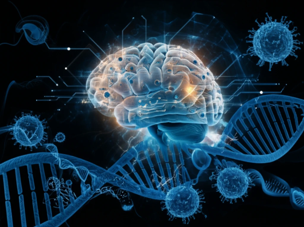 Innovative cancer therapies shown as glowing brain circuitry, representing advanced treatment strategies.