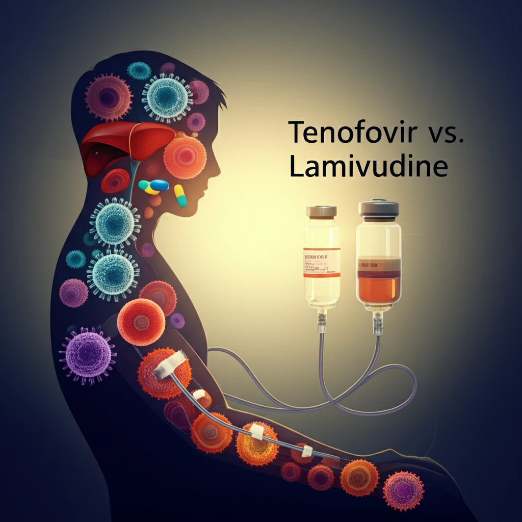 Illustration of Tenofovir's positive impact on patients with HBV undergoing chemotherapy.