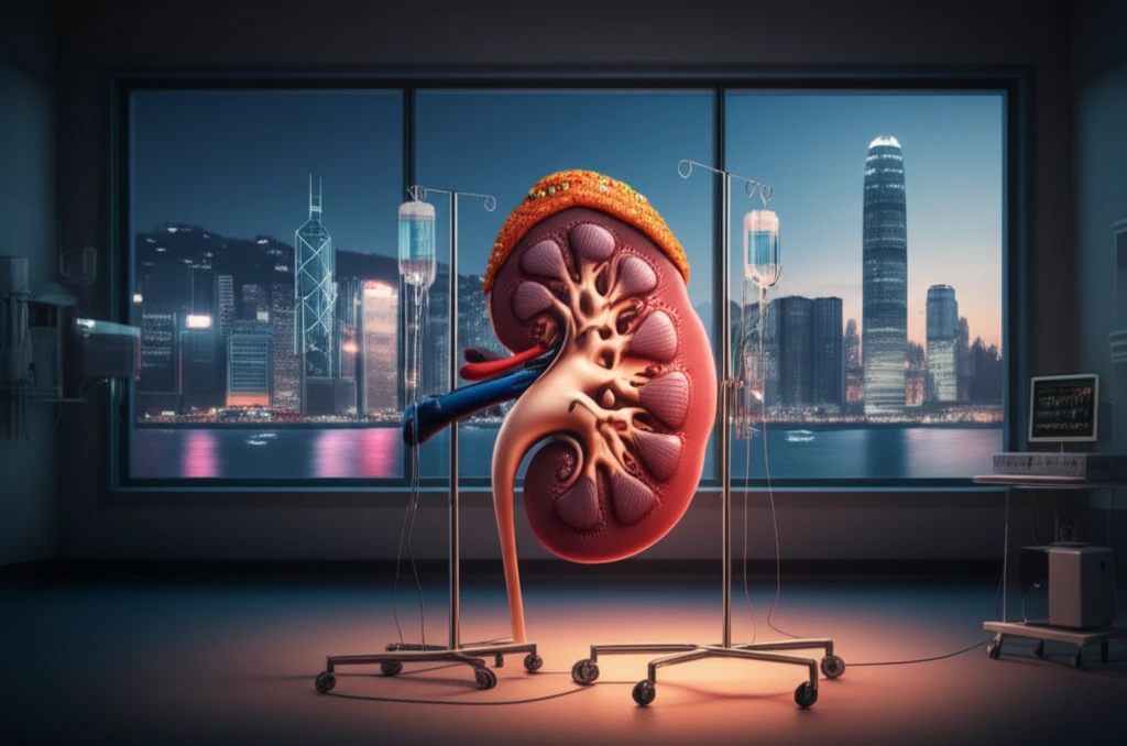 Illustration of peritoneal dialysis in Hong Kong