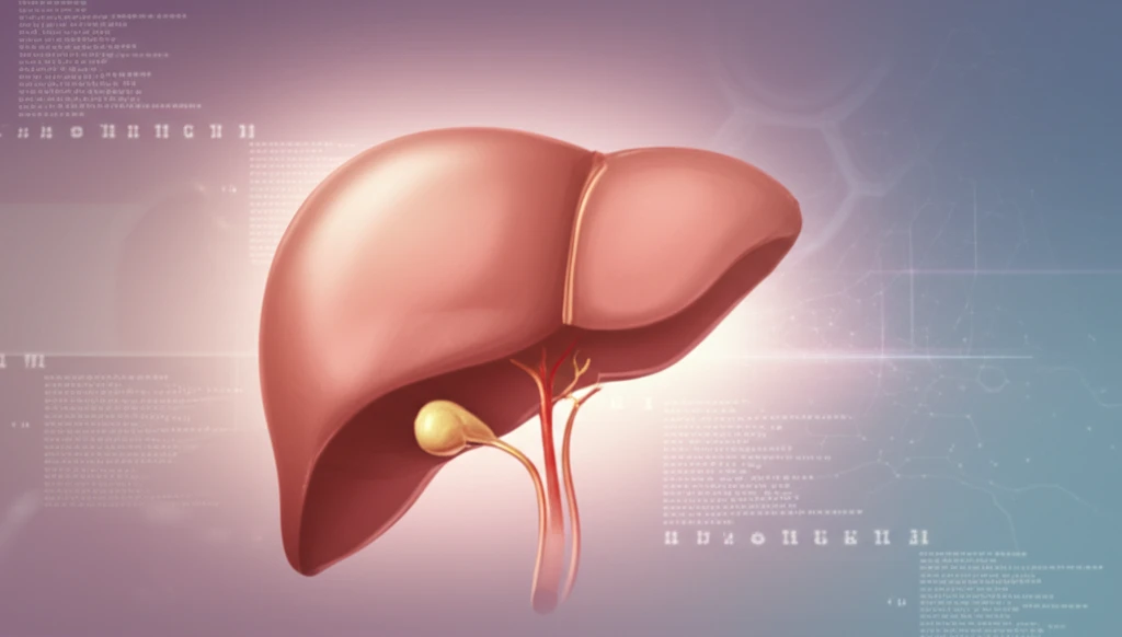 Illustration of a liver with a glowing pathway symbolizing hope in cancer treatment.
