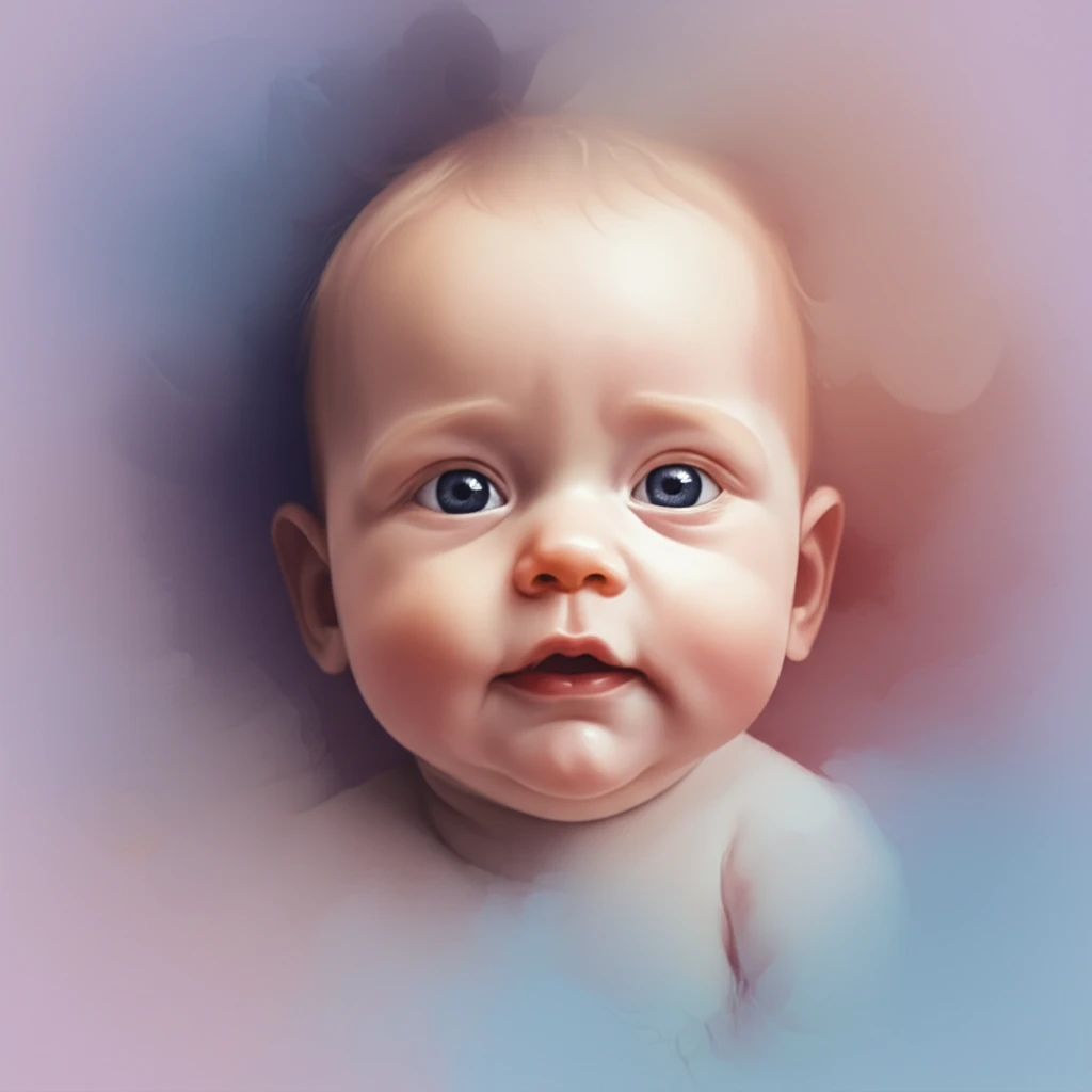 Illustration of a baby experiencing Bell's palsy, with a focus on care and support.
