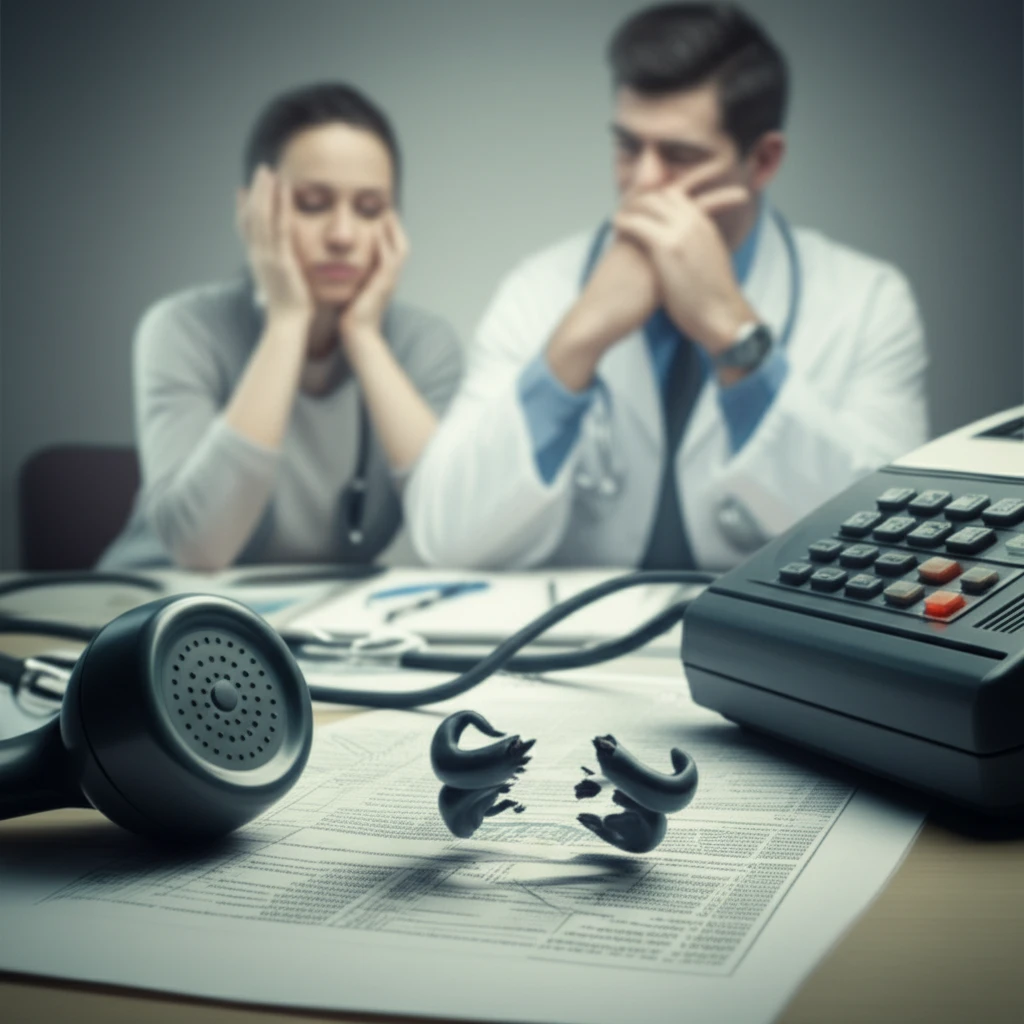 Illustration depicting communication breakdowns in healthcare