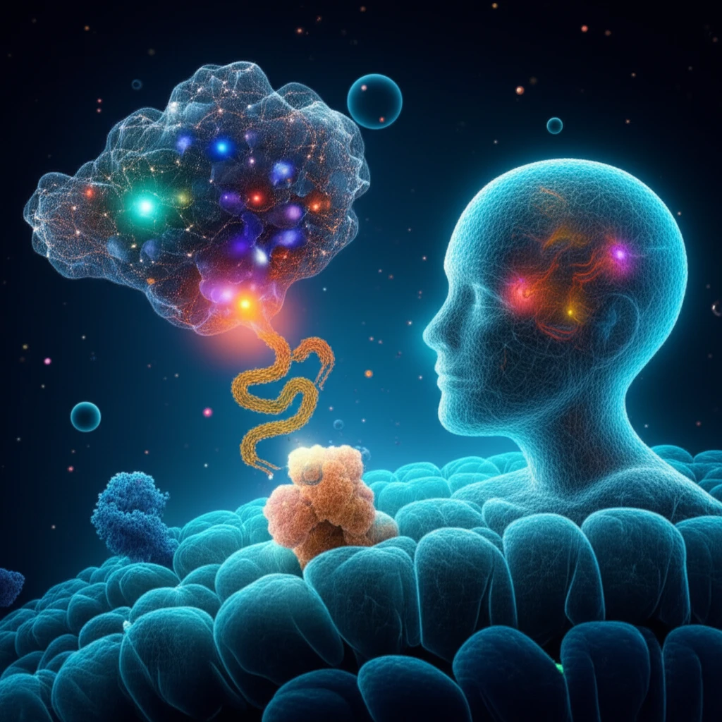 Illustration depicting the interaction of insulin with a cell, emphasizing protein synthesis and eIF5A.