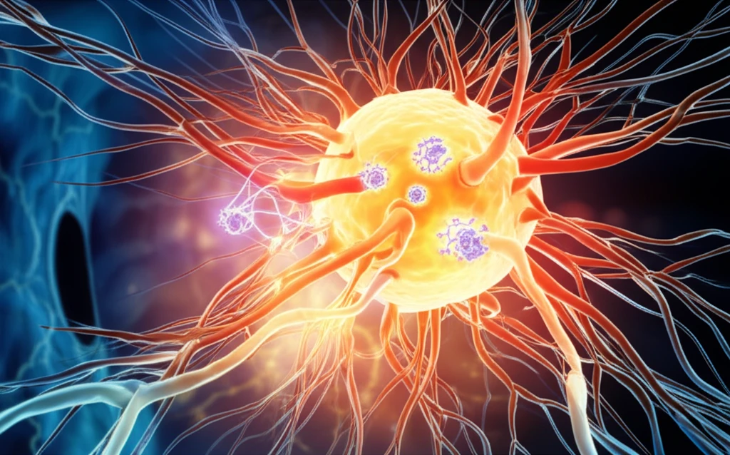 A colorful digital illustration of the inner human eye. The image should evoke a sense of wonder and the promise of scientific advancement.