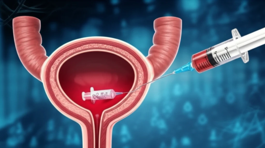 Illustration of bladder cancer treatment options, symbolizing hope and progress in fighting cancer.