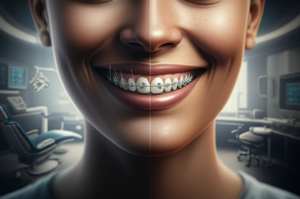 Digital illustration of a person's smile with perfect teeth, symbolizing the accuracy of digital dental models.