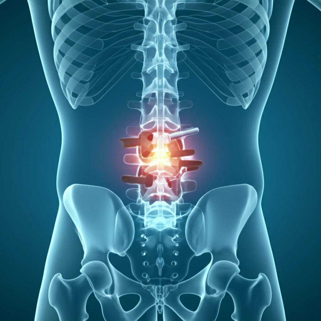 Illustration of PLIF and TLIF surgical procedure