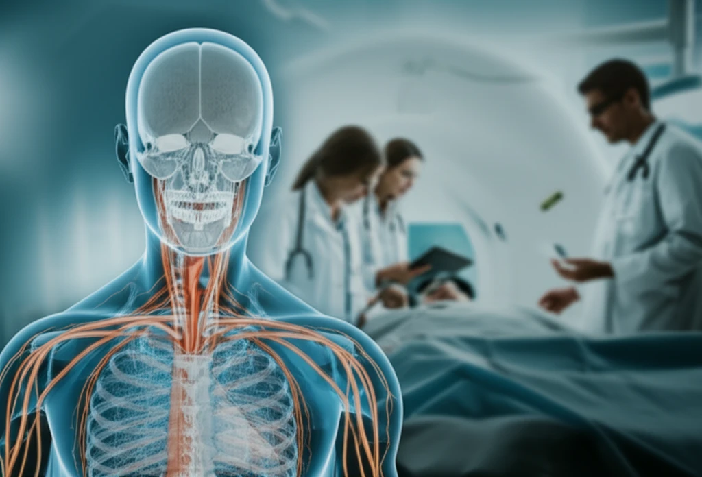 Illustration of a CT scan with both thin and thick slices highlighting trauma care