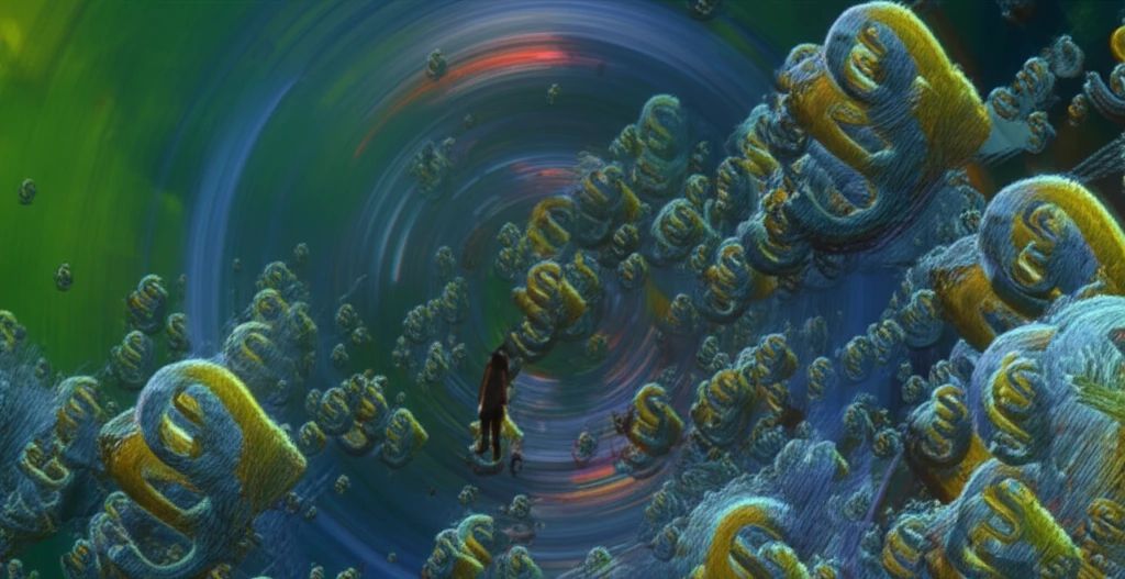 A person surrounded by floating English grammar symbols, symbolizing the power of Consciousness-Raising tasks in language learning.