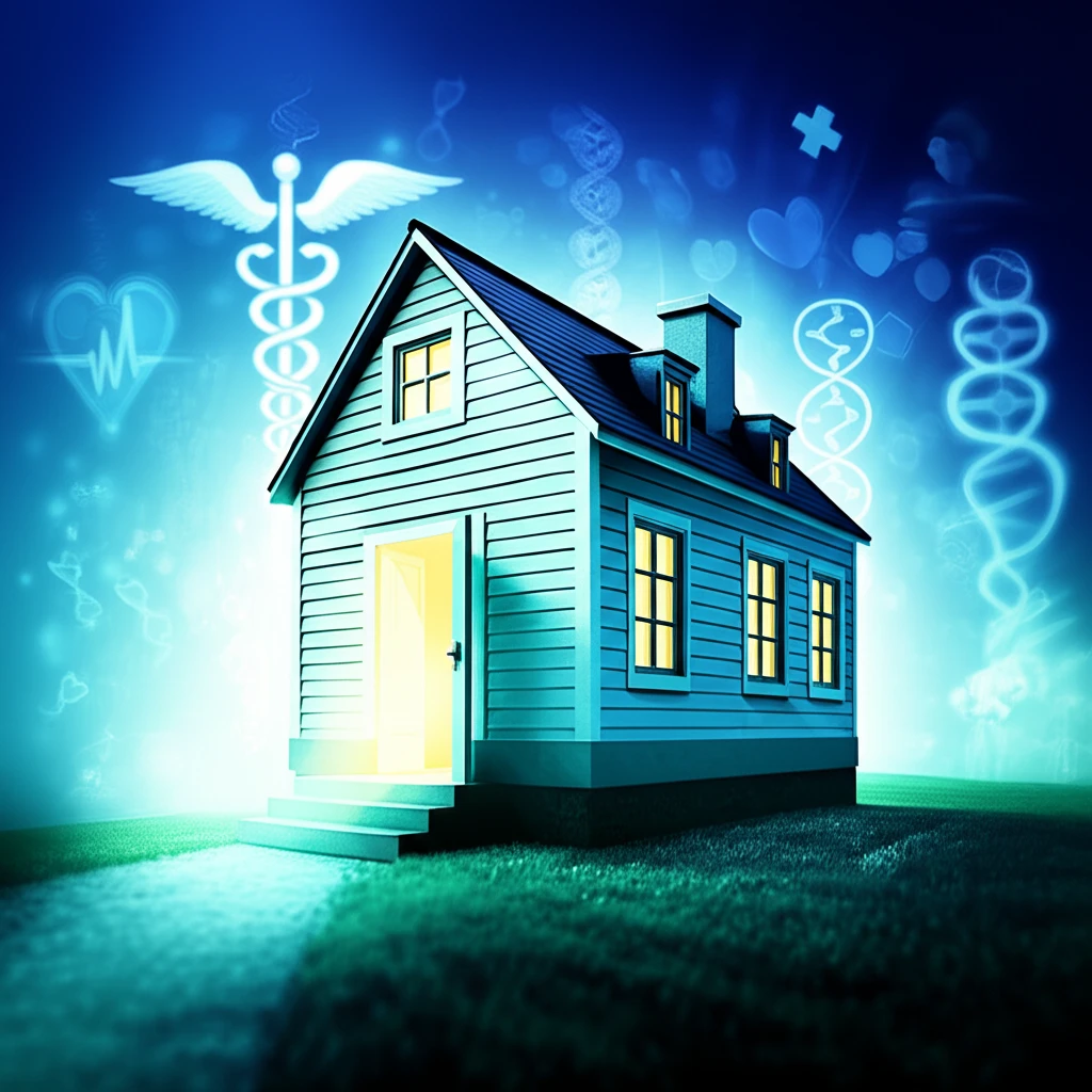 Illustration symbolizing the positive impact of stable housing on HIV treatment and health.