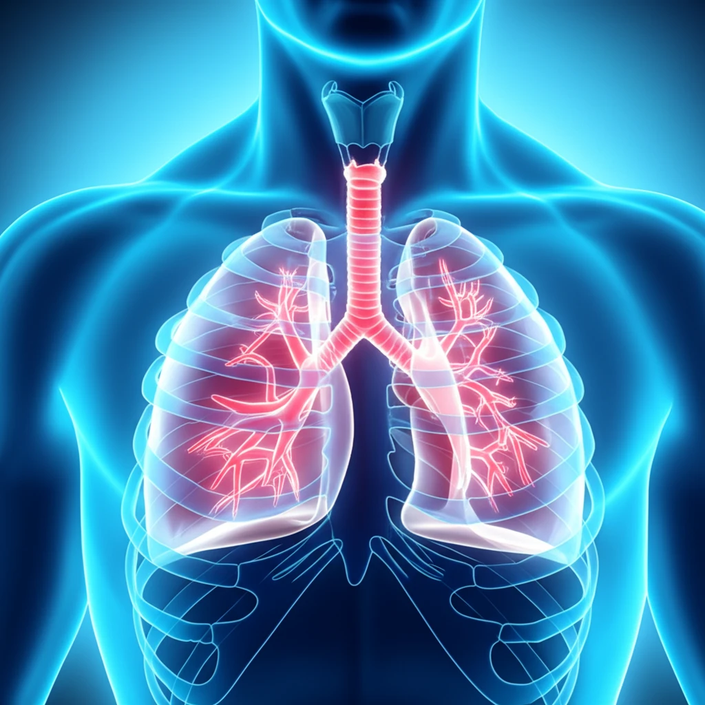 Illustration of the human lungs with the pleura highlighted, symbolizing pleural tuberculosis and respiratory health.