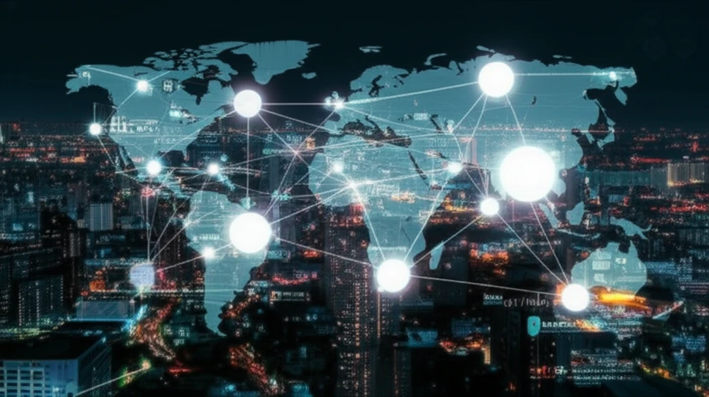 Illustration depicting dispersed knowledge in a market and company.