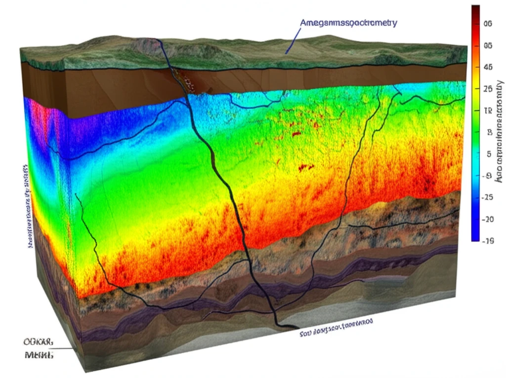 Illustration of the Sul-Riograndense Shield's cross-section, highlighting geological features and data visualization.
